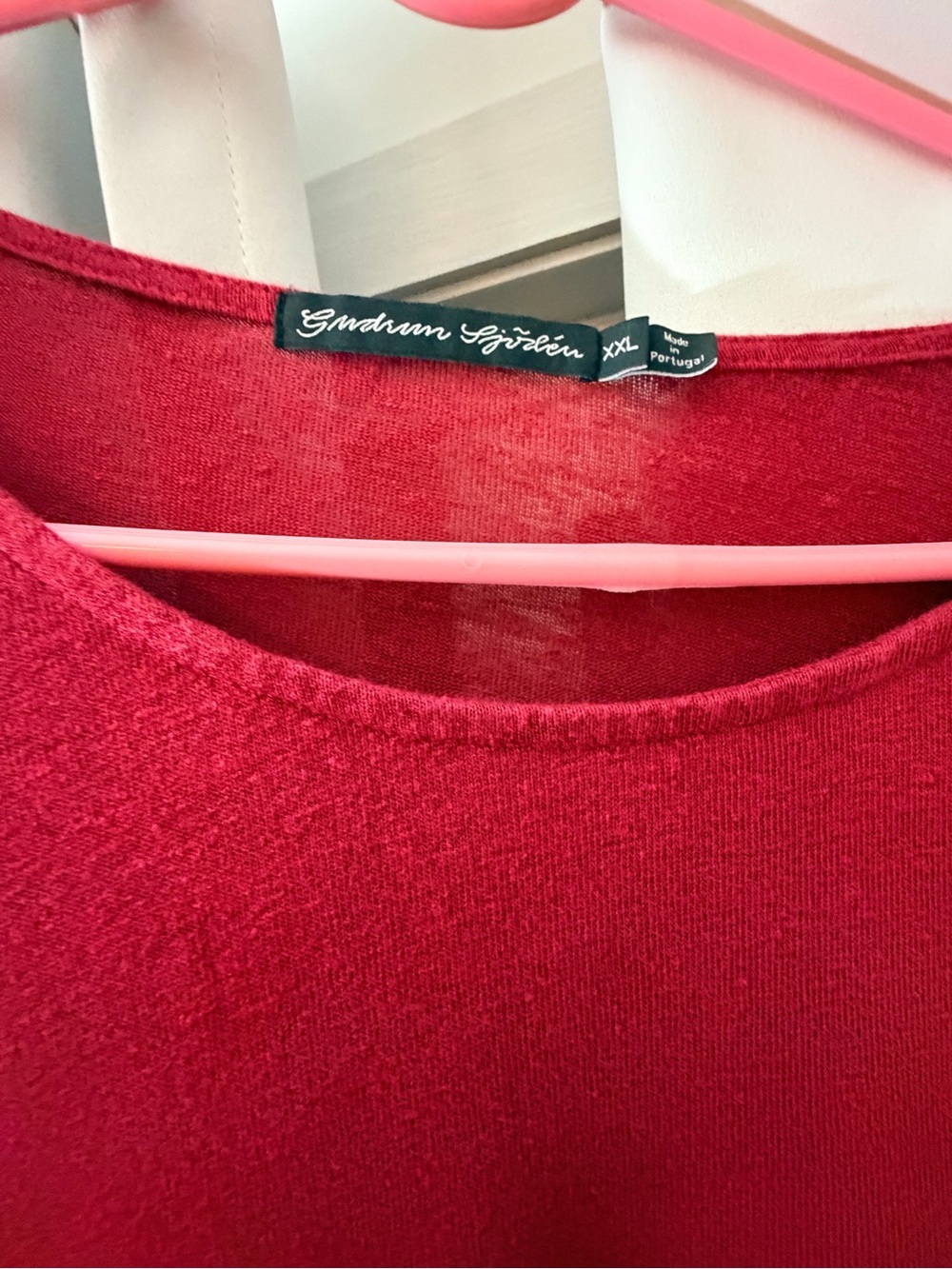 Red Long Sleeve Dress - XXL
